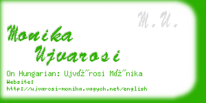 monika ujvarosi business card